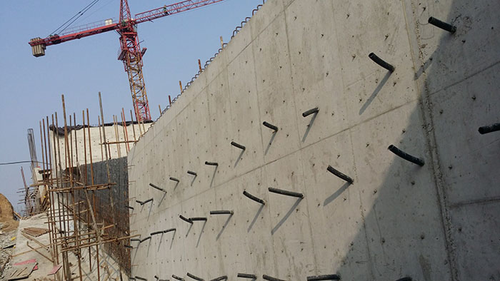 马楼水库下游挡土墙