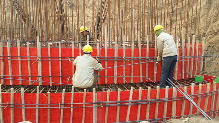 马楼水库施工现场模板